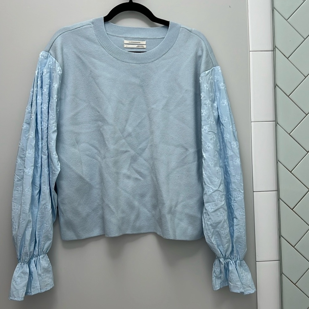 Anthropologie Puff-Sleeve Sweater